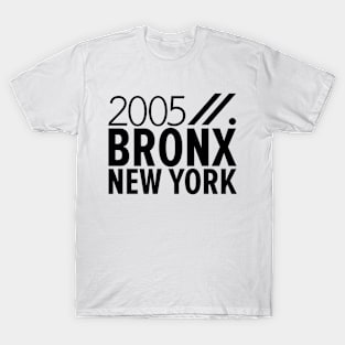 Bronx NY Birth Year Collection - Represent Your Roots 2005 in Style T-Shirt